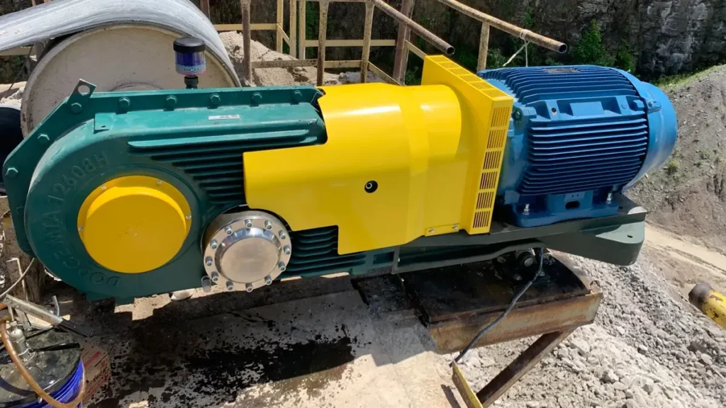 Dodge Motorized Torque-Arm on an aggregate belt conveyor