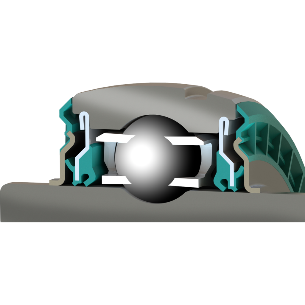 Dodge QuadGuard seal for mounted ball bearings